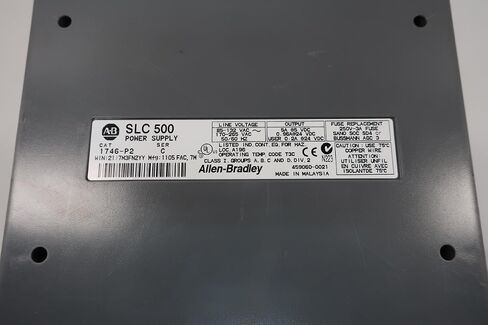 Allen Bradley 1746-A4 1746-P2 SLC-500 4-Slot Chassis W/Power Supply D622186 in Kuwait