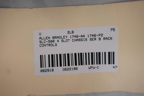 Allen Bradley 1746-A4 1746-P2 SLC-500 4-Slot Chassis W/Power Supply D622186 in Kuwait