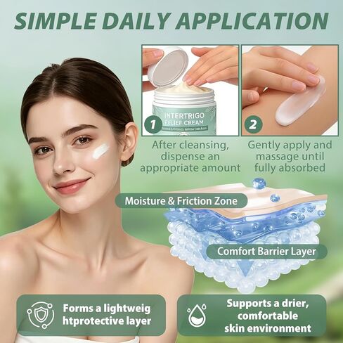 Healora Intertrigo Cream,Skin Fold Barrier Cream for Moisture & Friction Protection, Helps Support Skin Comfort, Fast-Drying Non-Greasy Formula for Friction-Prone Areas. (1) in Saudi Arabia