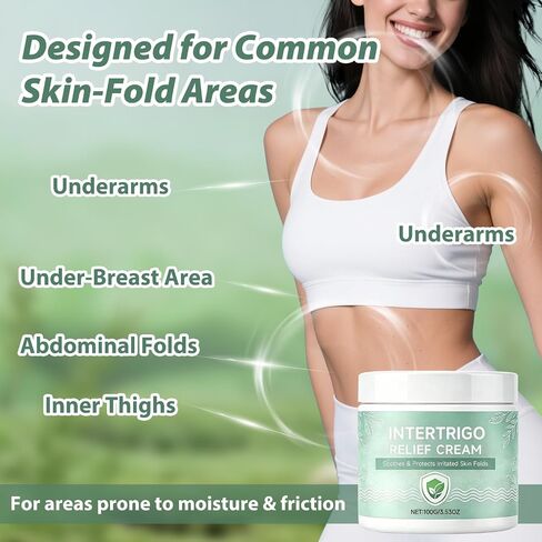Healora Intertrigo Cream,Skin Fold Barrier Cream for Moisture & Friction Protection, Helps Support Skin Comfort, Fast-Drying Non-Greasy Formula for Friction-Prone Areas. (1) in Saudi Arabia