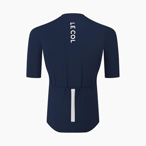 LE COL Pro Jersey | Short Sleeve Bike Shirt | Lightweight, Moisture Wicking Cycling Top | (US, Alpha, Large, Regular, Navy) in Kuwait