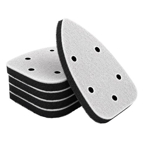 5 Pack Mouse Detail Sanding Interface Pads, Hook and Loop Mouse Shaped Sanding Cushion Buffer Backing Pad, 5-Hole Soft Density EVA Foam Interface Pad for Detail Sander Woodworking in Kuwait