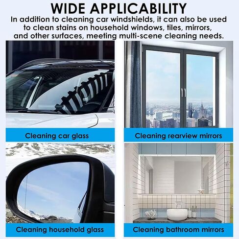 200 PCS-Car Windshield Washer Tablets, Glass Cleaner, Concentrated Effervescent Tablets, Solid Windshield Effervescent Wiper Tablet for Car Window Glass Cleaning (M) in Kuwait
