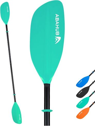 مجداف Abahub Kayak مقاس 86 بوصة/218 سم، مجذاف عائم من الألومنيوم مكون من قطعتين للتجديف بالقوارب والقوارب، مجداف واحد in Kuwait