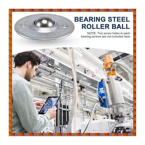 10Pcs 5/8-Inch Bearing Steel Roller Ball Flange Conveyor Transfer in Kuwait