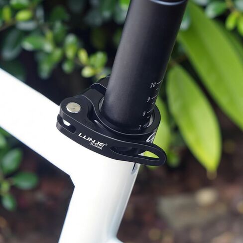 YAPJEB Bike Seat Post Clamp, Bicycle Seatpost Collar with Aluminium Alloy, Seat Tube Clip for Mountain, Road, DH, MTB Bikes Gear(Black, 28.6mm) in Kuwait