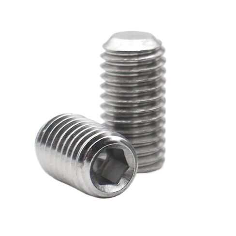 10pcs M1.6 M2 M3 M4 M5 M6 M8 M10 304 Stainless Steel Hex Socket Set Screw Cup Point DIN916 Headless Hexagon Socket Grub Screws(60mm,M2 (10pcs)) in Kuwait
