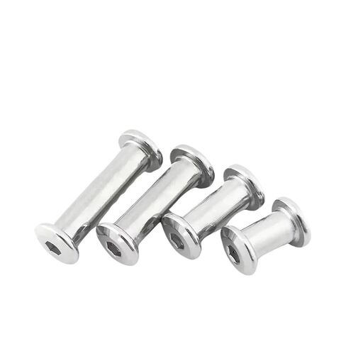 M3 M4 M5 M6 M8 M10 304 Stainless Steel Flat Hex Hexagon Socket Head Furniture Rivet Connector Insert Joint Sleeve Cap Nut(M4x6x5 x 10set) in Kuwait
