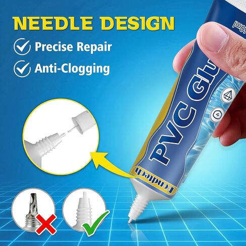 Bondtech Air Mattress Patch Kit, Pool LinerRepair Kit, Inflatable Patch Repair Kit for Above Pool, Air Bed, Bounce House, Hot Tub, Inflatables, Tent and More (60ml) in Kuwait