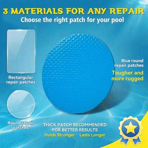 Bondtech Air Mattress Patch Kit, Pool LinerRepair Kit, Inflatable Patch Repair Kit for Above Pool, Air Bed, Bounce House, Hot Tub, Inflatables, Tent and More (60ml) in Kuwait