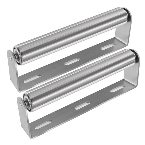 QMI 2 حزمة 1.5 "قطر × 10" BF الأسطوانة مع قوس، الأسطوانة الفولاذ المقاوم للصدأ وقوس المجلفن، بكرة ناقل الثقيلة محملة بنابض لقوارب الكاياك، والأعمال الخشبية، ومقطورة القارب، وسياج ذئب البراري in Kuwait