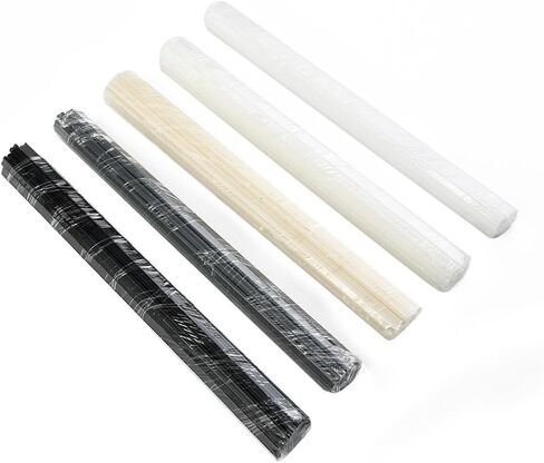 100 Pack Plastic Welding Rods Kit with ABS PP PVC PE for Car Bumper Tank Pipe Repair Using Plastic Welder Tools Grey Black White Beige Assorted Colors in Kuwait