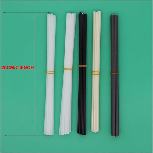 Nickel Strip 50pcs Plastic Welding Rods PP PE PVC ABS Plastic Welder Rods for Car Bumper Kayak Repair Kit Car Bumper Repair Electrodes Sticks in Kuwait