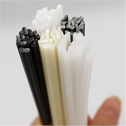 Nickel Strip 50pcs Plastic Welding Rods PP PE PVC ABS Plastic Welder Rods for Car Bumper Kayak Repair Kit Car Bumper Repair Electrodes Sticks in Kuwait