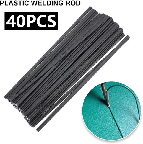 40 Pcs Black PP Welding Rods 200Mm For Car Bumper Motorcycle Inner Water Tank Pipe Repair Acid Alkali Resistant High Strength Material in Kuwait