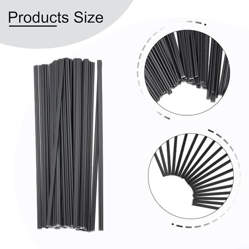 40 Pcs Black PP Welding Rods 200Mm For Car Bumper Motorcycle Inner Water Tank Pipe Repair Acid Alkali Resistant High Strength Material in Kuwait