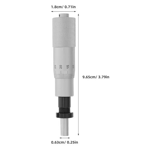 Holibanna High Precision Internal Micrometer Head 0-25mm for Bore Measurement Aluminum Alloy Body and Easy to Read Markings, for Workshop Machining and Metalworking in Kuwait