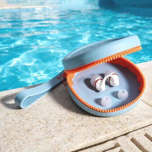 Swimming Nose Plug for Adults, One-Way Exhale Valve, Helps Keep Water Out, Multiple Sizes, ONLY for High Bridge Nose Fit, with Anti-Loss Cord and Storage Case in Kuwait