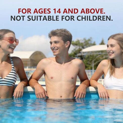 Swimming Nose Plug for Adults, One-Way Exhale Valve, Helps Keep Water Out, Multiple Sizes, ONLY for High Bridge Nose Fit, with Anti-Loss Cord and Storage Case in Kuwait