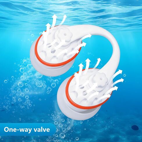 Swimming Nose Plug for Adults, One-Way Exhale Valve, Helps Keep Water Out, Multiple Sizes, ONLY for High Bridge Nose Fit, with Anti-Loss Cord and Storage Case in Kuwait