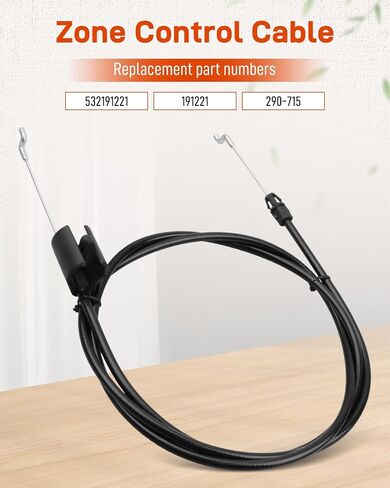كابل التحكم في المنطقة 532191221 مناسب لـ Husqvarna AYP، 191221 | يصلح لقطع متعددة 5521 RS 6521 RS 7021 RS 917.375830 كابل التحكم في جزازة العشب 290-715 in Kuwait