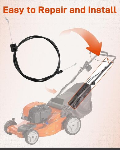 كابل التحكم في المنطقة 532191221 مناسب لـ Husqvarna AYP، 191221 | يصلح لقطع متعددة 5521 RS 6521 RS 7021 RS 917.375830 كابل التحكم في جزازة العشب 290-715 in Kuwait