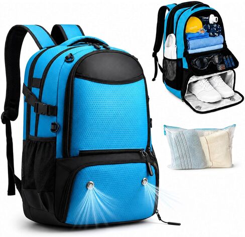 Swim Bag for Swimmers, 35L Swim Backpack for Swimmers with Shoe Compartment,Waterproof Swimming Backpack for Men and Women, Wet Dry Compartments for Pool, Gym, Beach and Travel in Kuwait