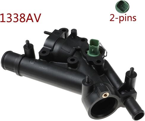 1338AV car Engine Cooling System Thermostat Toggle Flange Suitable for 307 407 C4 C5 1338.AV 1336.X9 9687927980 in Saudi Arabia