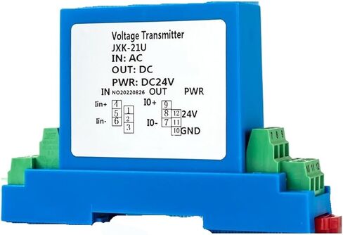 Voltage Sensor ±500V ±1000V ±100V to 0-10V 4-20mA DC24V DIN Voltage Sensor Transmitter(Output 4-20ma,-1000V to 1000V) in Saudi Arabia