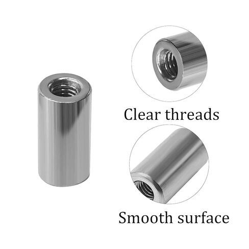 5 قطع صواميل توصيل دائرية M5، 304 صواميل توصيل من الفولاذ المقاوم للصدأ، مشابك قضيب قضيب الأكمام الملولبة للبناء الصناعي، وإصلاح الأجهزة، والمشروعات اليدوية in Kuwait
