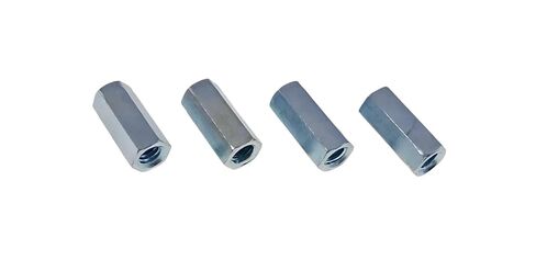 4 Pack 1/4-20 X 7/8" Long Hex Coupling Nut with Zinc Plate NCUP004C000STLZN in Kuwait