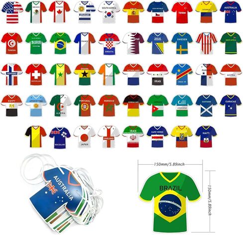 2026 كأس العالم لكرة القدم جيرسي راية الرايات، أفضل 48 فريقًا دوليًا سلسلة أعلام مزدوجة الجوانب للمنزل في الهواء الطلق، البار، النادي، الحديقة، ديكور حفلات التخرج وأعياد الميلاد in Kuwait