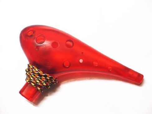 فلوت TNG أحمر شفاف جديد 12 فتحة Alto C Ocarina Flute- صنع في تايوان in Kuwait