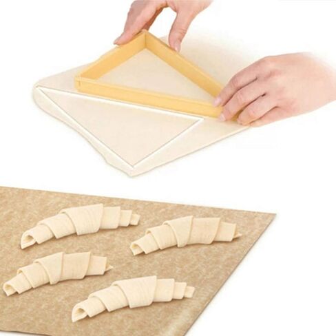 OSALADI Croissant Baking Mold Triangle Pastry Cutter 8.66X5.51X0.78In Set of 2 Home Kitchen Dough Shaper Tool for Croissant Bread and Pastry in Kuwait