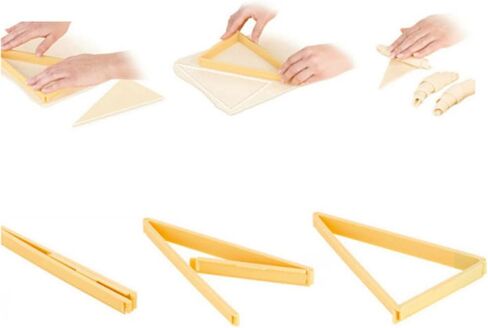 OSALADI Croissant Baking Mold Triangle Pastry Cutter 8.66X5.51X0.78In Set of 2 Home Kitchen Dough Shaper Tool for Croissant Bread and Pastry in Kuwait