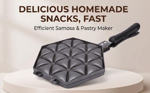 Haofy Samosa Maker Pan Nonstick Aluminum Alloy Baking Plate Heats Quickly Evenly for Dumpling Pastry Snack Party Home Kitchen Cooking Tool Set Easy Use Clean in Kuwait