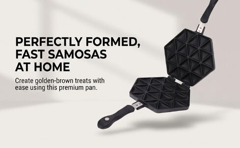 Haofy Samosa Maker Pan Nonstick Aluminum Alloy Baking Plate Heats Quickly Evenly for Dumpling Pastry Snack Party Home Kitchen Cooking Tool Set Easy Use Clean in Kuwait