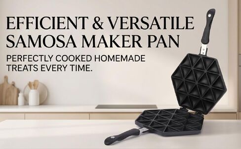 Haofy Samosa Maker Pan Nonstick Aluminum Alloy Baking Plate Heats Quickly Evenly for Dumpling Pastry Snack Party Home Kitchen Cooking Tool Set Easy Use Clean in Kuwait