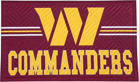 ممسحة منقوشة من NFL Washington Commanders، سجادة باب أمامية رياضية لكرة القدم مقاس 28 × 16 بوصة، سجادة ترحيب غير قابلة للانزلاق، سجادة مدخل داخلية وخارجية in Saudi Arabia