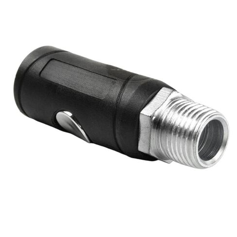 K7241 وصلة توصيل هواء آمنة للضاغط - لاستبدال ملحقات أدوات الهواء Rapidair K7241-4Pack - وصلة هواء لإطلاق زر الضغط - هيكل 1/4 بوصة 1/2 بوصة MNPT 190 PSI 4 حزم على الطراز الصناعي in Kuwait