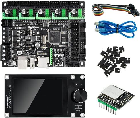Makerbase MKS Robin Nano V3.1 32Bit 168 Mhz 3D Printer Control Board Motherboard Mainboard Replacement Parts TFT Touch Screen V2 USB Printing Ender 3 Marlin 2.x Klipper TMC2209 WiFi Module in Kuwait