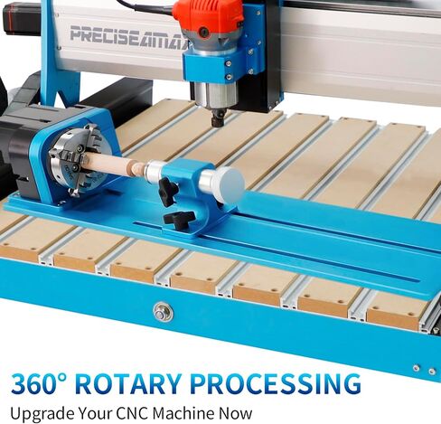 4040 and 6050-Pro MaxCNC engraving machines, 4th Axis Rotary Module，with NEMA23 Planetary Geared Stepper Motor, 4 Jaw Chuck in Kuwait