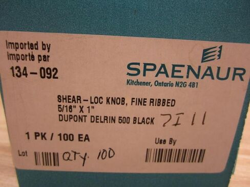 134-092 مقبض Shear Loc مضلع ناعم 5/16 بوصة × 1 بوصة (عبوة من 100 قطعة) in Kuwait