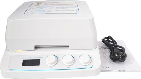 Thermo Microplate Shaker Lab Microplate Incubator with Temperature Control Precision ±0.5°C Microprocessor Control 4 Enzyme Plates or Deep Well Plates Speed Range 100~1600rpm LCD Operation in Kuwait