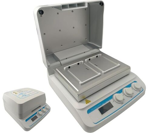 Thermo Shaker for Microplates lab Microplate Incubator with 2 Microtiter Plates or Deep Well Plates Time Set 1min~99h59min Control Accuracy ≤±0.5°C Heating Film Mode Temperature Control in Kuwait