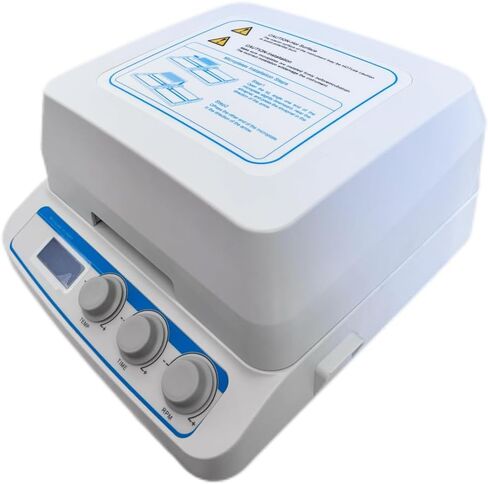 Thermo Shaker for Microplates lab Microplate Incubator with 2 Microtiter Plates or Deep Well Plates Time Set 1min~99h59min Control Accuracy ≤±0.5°C Heating Film Mode Temperature Control in Kuwait