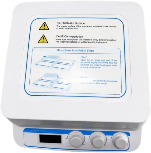 Microplate Incubators Thermo Microplate Shaker with 4 Enzyme Plates or Deep Well Plates Time Setting 0-99h59min Rotation Speed 100~1600rpm Electric Heating Film Mode Multi-Protection Function in Kuwait