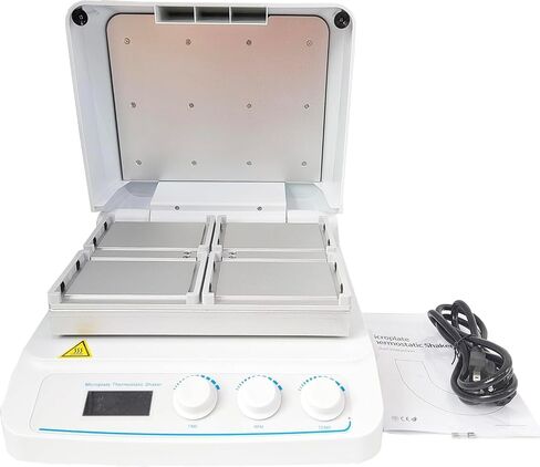 Microplate Thermo-Mixers Digital Microplate Thermo Shaker with Multi-Protection Function 4 Enzyme Plates or Deep Well Plates Temperature Control Range RT+5~70℃ Multi-Protection Function in Kuwait
