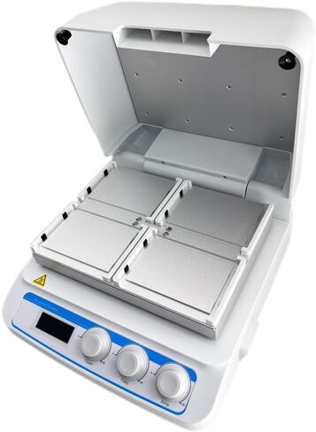 Microplate Thermo Shaker Microplate Thermo Shaker Incubator with Rotation Speed 100~1600rpm Temperature Control Precision ±0.5°C Electric Heating Film Mode Time Setting 0-99h59min in Kuwait