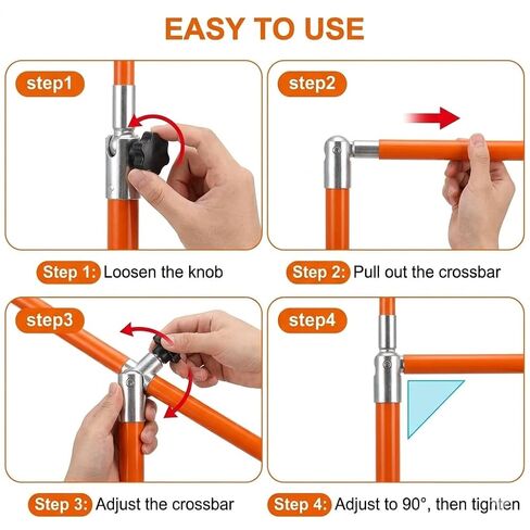 Height Stick for Trucks 15FT, Dual Scale Non-Conductive Epoxy Resin Pole | Dual scale in & cm; non-conductive epoxy resin; twist-lock; heavy-duty poles; for semi trucks & flatbed; with storage bag in Kuwait